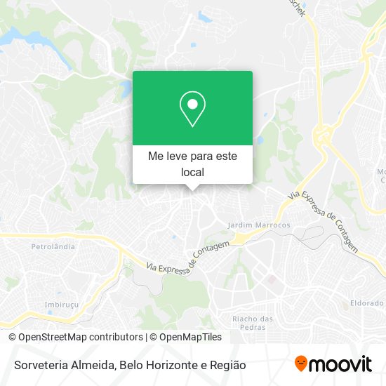 Sorveteria Almeida mapa