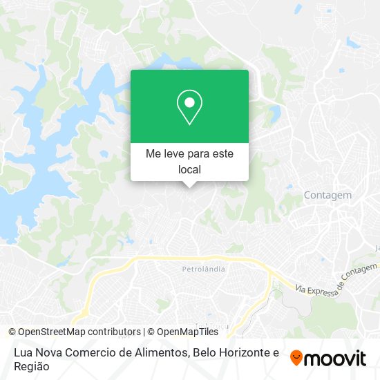 Lua Nova Comercio de Alimentos mapa