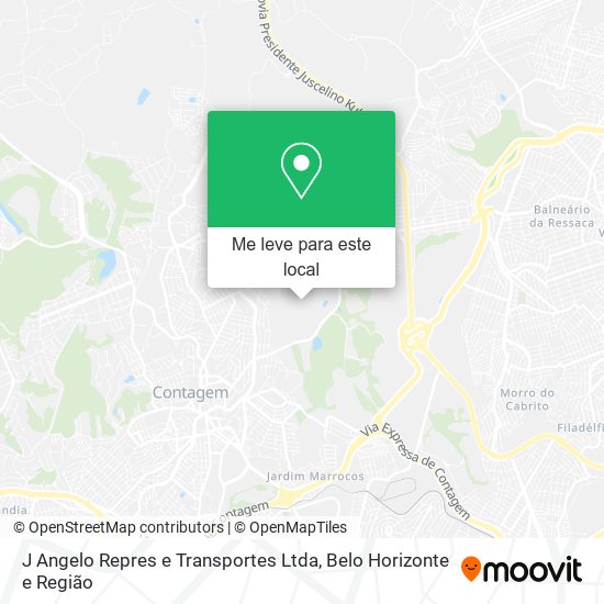 J Angelo Repres e Transportes Ltda mapa