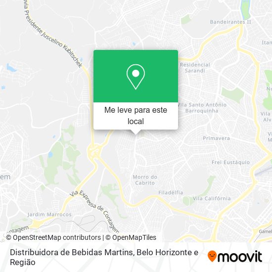 Distribuidora de Bebidas Martins mapa