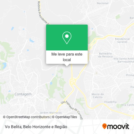 Vo Belita mapa
