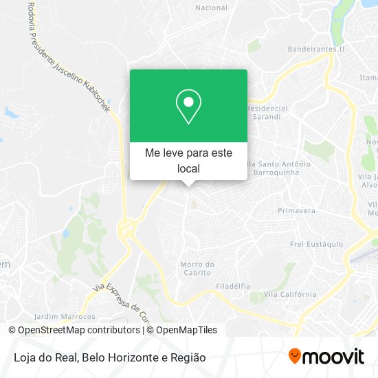 Loja do Real mapa