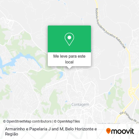 Armarinho e Papelaria J and M mapa