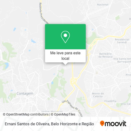 Ernani Santos de Oliveira mapa