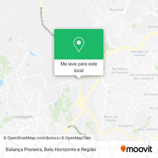 Balança Pioneira mapa