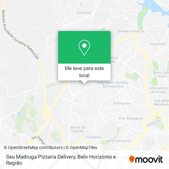 Seu Madruga Pizzaria Delivery mapa