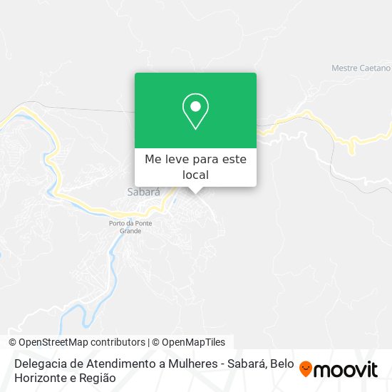 Delegacia de Atendimento a Mulheres - Sabará mapa
