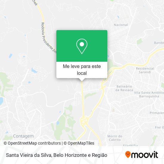 Santa Vieira da Silva mapa