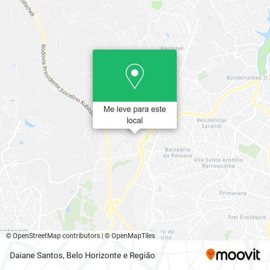 Daiane Santos mapa