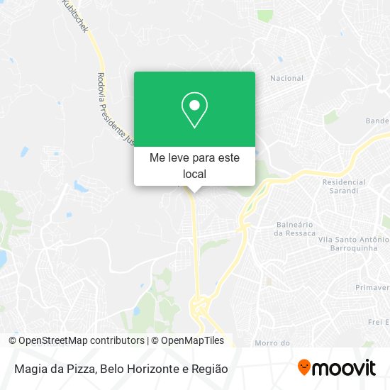 Magia da Pizza mapa