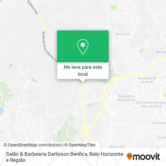 Salão & Barbearia Darlisson Benfica mapa