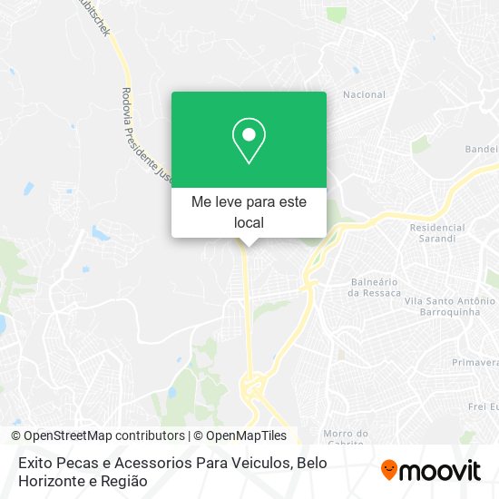 Exito Pecas e Acessorios Para Veiculos mapa