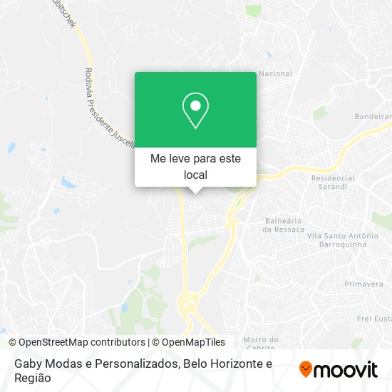 Gaby Modas e Personalizados mapa