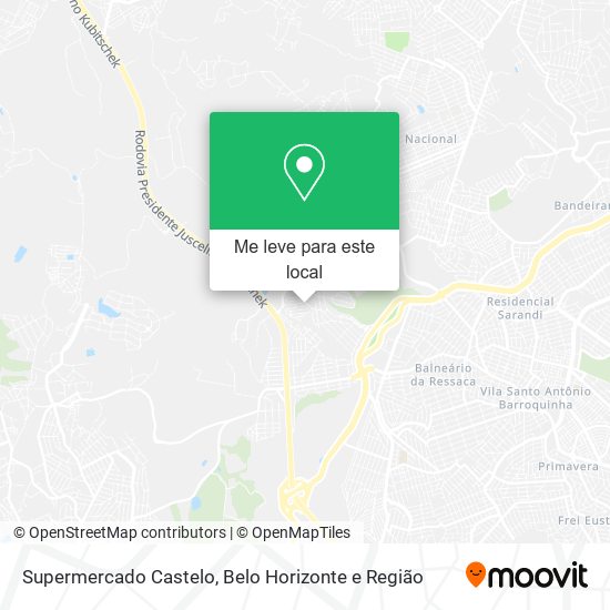 Supermercado Castelo mapa