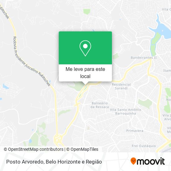 Posto Arvoredo mapa