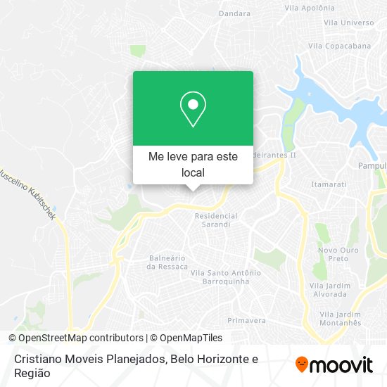 Cristiano Moveis Planejados mapa