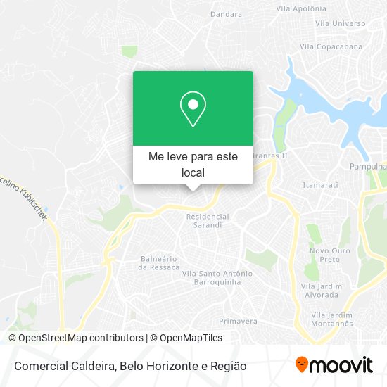 Comercial Caldeira mapa