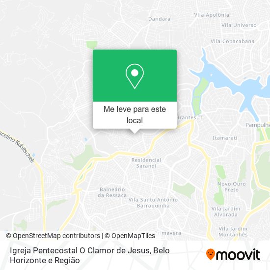 Igreja Pentecostal O Clamor de Jesus mapa