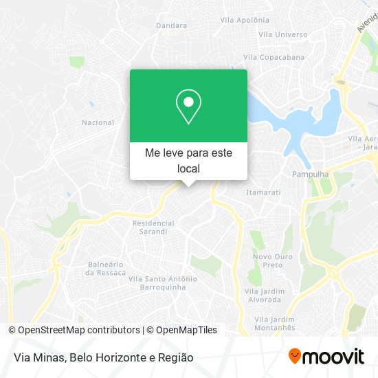 Via Minas mapa