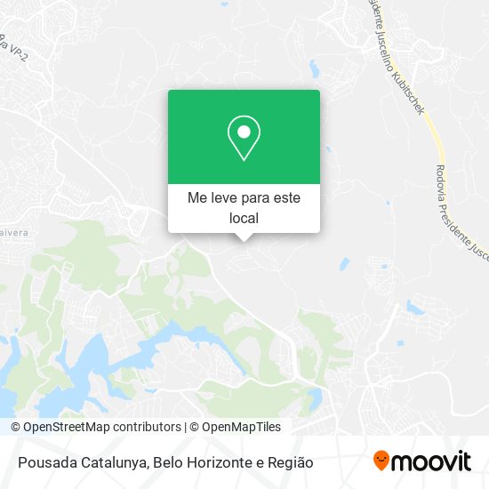 Pousada Catalunya mapa