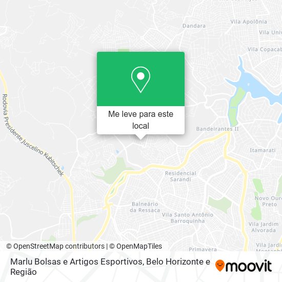 Marlu Bolsas e Artigos Esportivos mapa
