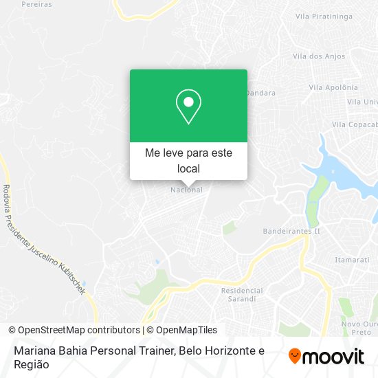 Mariana Bahia Personal Trainer mapa