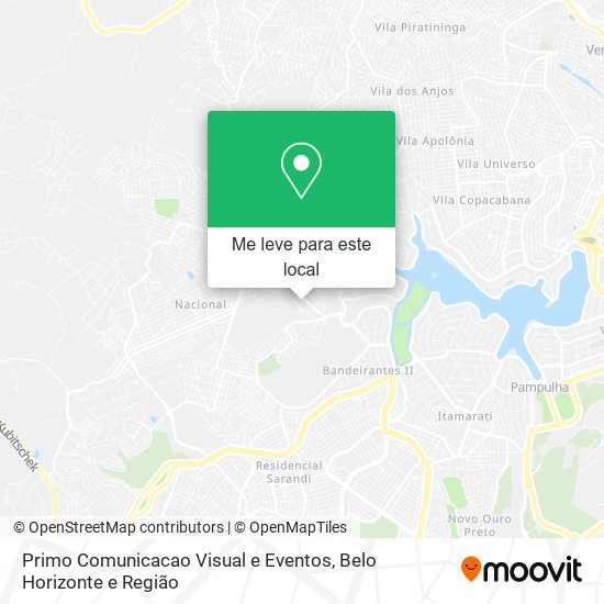 Primo Comunicacao Visual e Eventos mapa