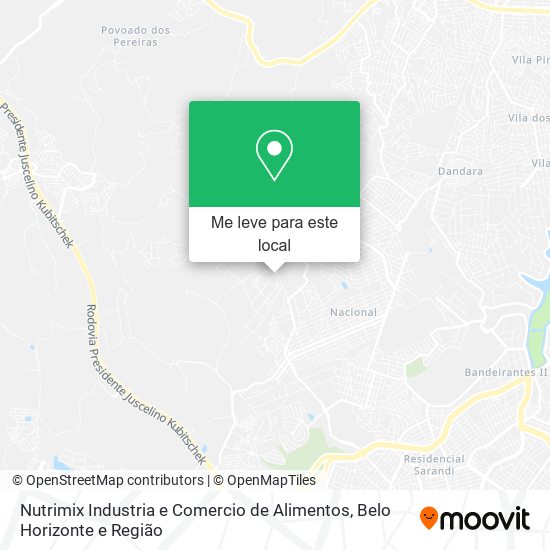 Nutrimix Industria e Comercio de Alimentos mapa