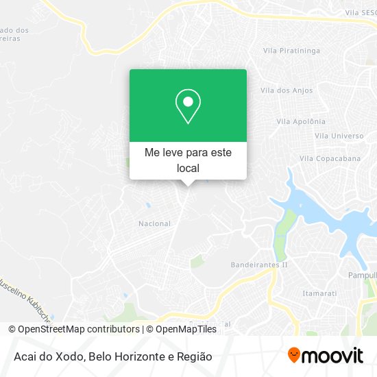Acai do Xodo mapa