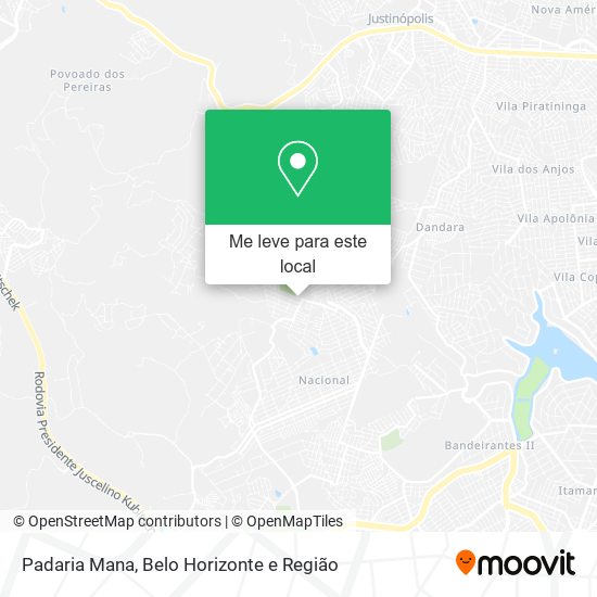 Padaria Mana mapa