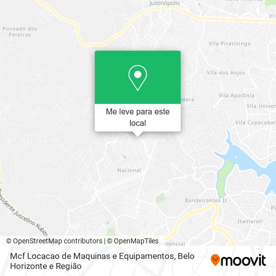 Mcf Locacao de Maquinas e Equipamentos mapa