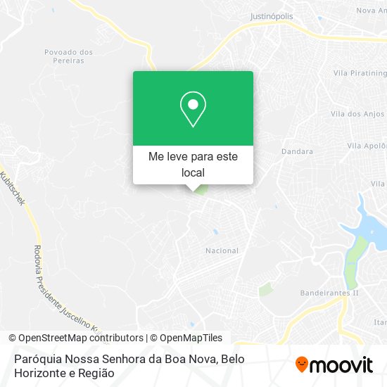Paróquia Nossa Senhora da Boa Nova mapa