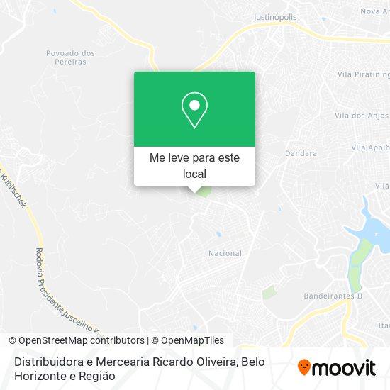 Distribuidora e Mercearia Ricardo Oliveira mapa