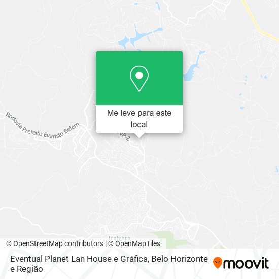 Eventual Planet Lan House e Gráfica mapa