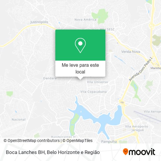 Boca Lanches BH mapa