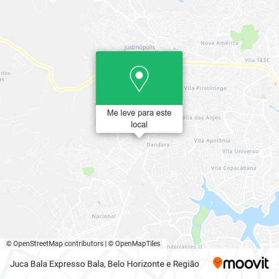 Juca Bala Expresso Bala mapa