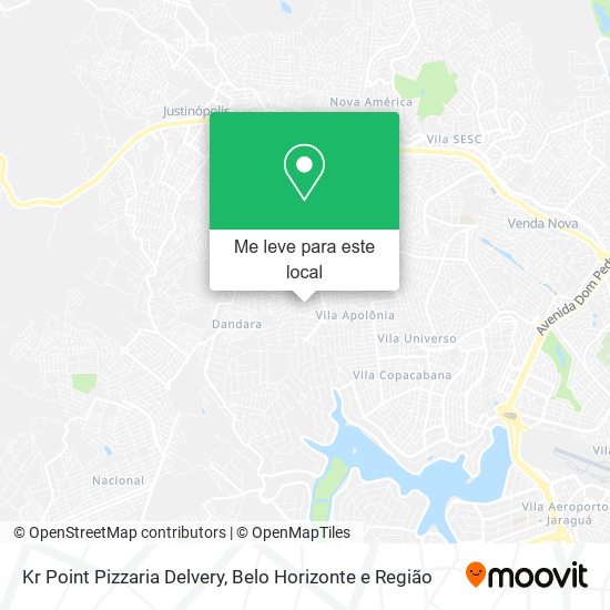 Kr Point Pizzaria Delvery mapa