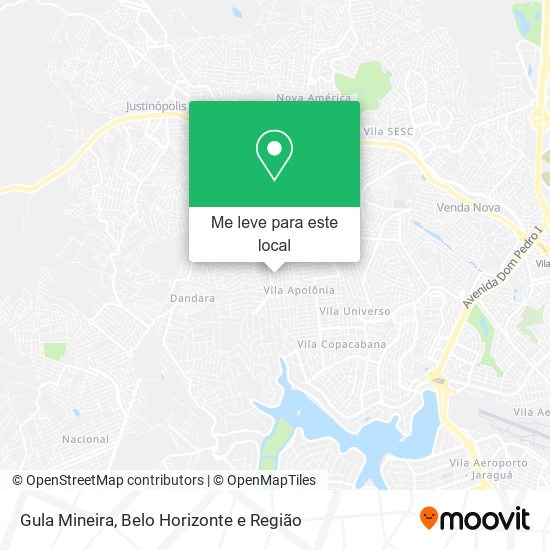 Gula Mineira mapa