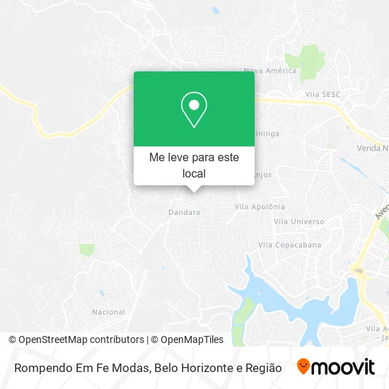 Rompendo Em Fe Modas mapa