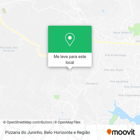 Pizzaria do Juninho mapa