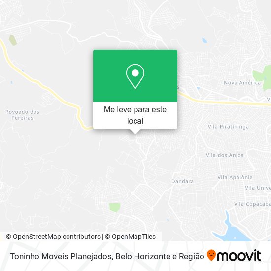 Toninho Moveis Planejados mapa