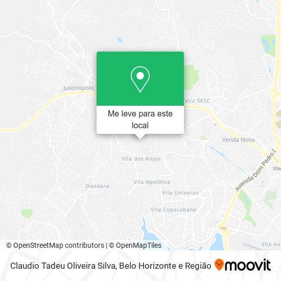 Claudio Tadeu Oliveira Silva mapa
