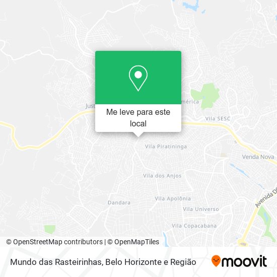 Mundo das Rasteirinhas mapa