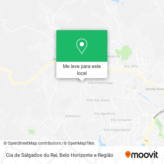 Cia de Salgados du Rei mapa