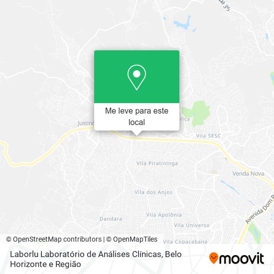 Laborlu Laboratório de Análises Clínicas mapa