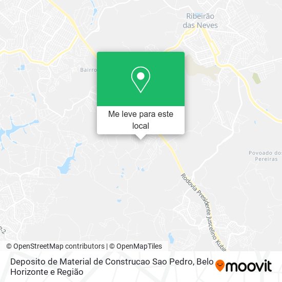Deposito de Material de Construcao Sao Pedro mapa