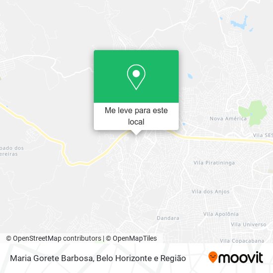 Maria Gorete Barbosa mapa