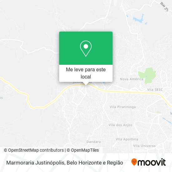 Marmoraria Justinópolis mapa