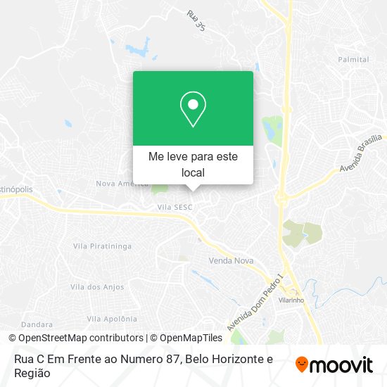 Rua C Em Frente ao Numero 87 mapa