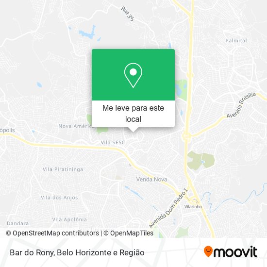 Bar do Rony mapa
